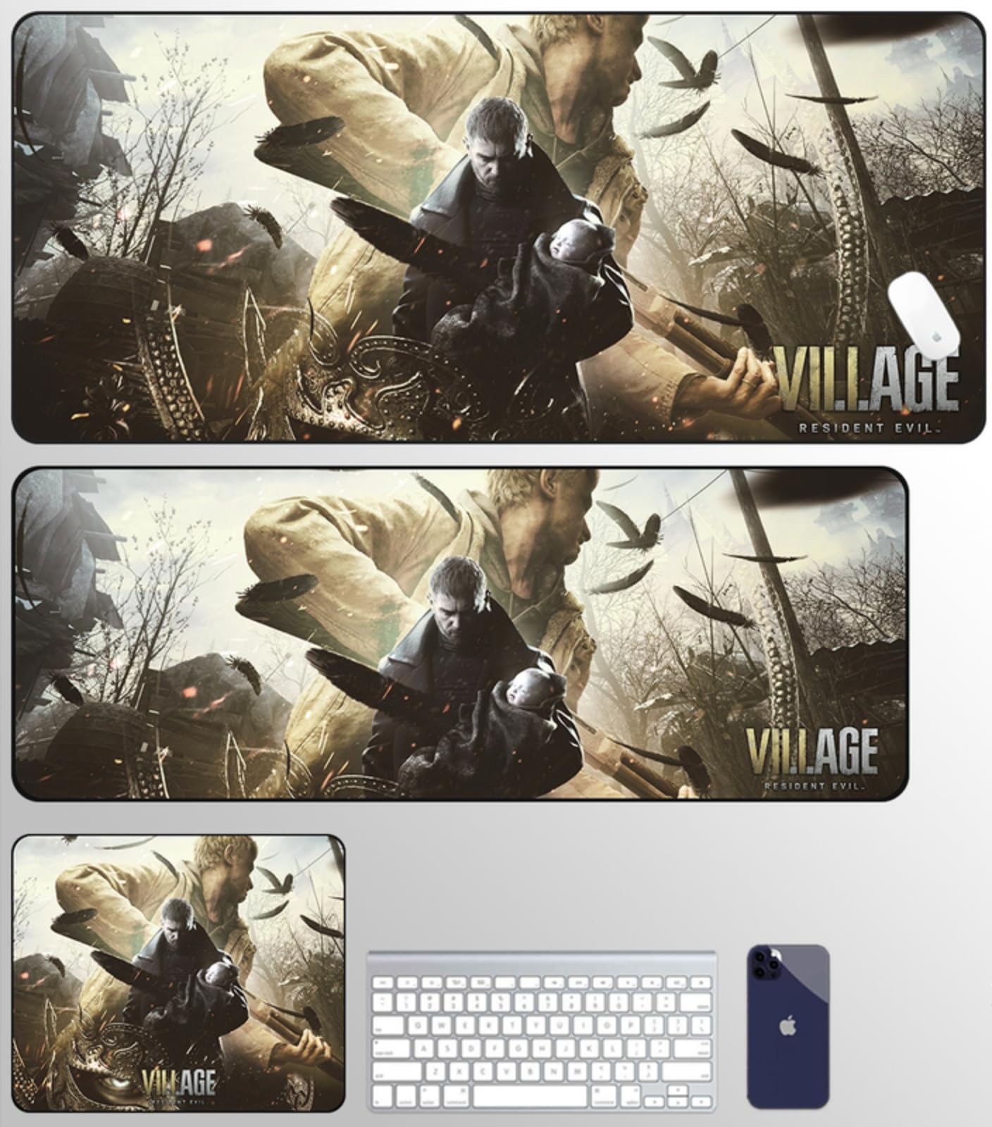 Amazon.co.jp: バイオハザード 8 村ゲーム周辺機器マウスパッド超大型